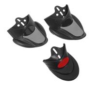 Lurrose 3 Piezas Guardabarros Delantero de Goma Negro | Antisalpicaduras Ligero y Resistente, para Trayectos Urbanos bajo Lluvia, Mejora Visibilidad y Reduce Desgaste Lateral