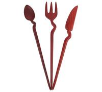 Lurrose 3 Piezas Horquillas Cabello de Madera Forma de Cubiertos Vintage, Pasadores Retro para Peinados Casuales y Estilo Clásico para Mujeres
