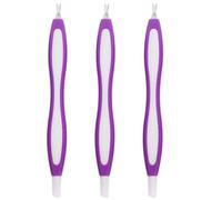 Lurrose 3 Piezas Removedor de Células Muertas para Uñas de Acero Inoxidable con Diseño de Punta, Fácil de Agarrar y Ligero para Uso Profesional en Manicura y Decoración de Uñas Color