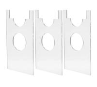 Lurrose 3 separadores de Pared para sofá: topes de acrílico Transparente para sofá y Cama - Barrera para Juguetes y Mascotas para Evitar Que los Objetos se metan Debajo de la Cama y el