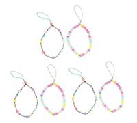 Lurrose 3 Series Teléfono Con Correa Decorativa Para Móvil Cadena Para Colgantes Coloridos Para Evitar Pérdidas 2 Piezas X 3
