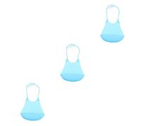 Lurrose 3 Uds Babero De Silicona Para Adultos Ropa Premie Babero Babero De Silicona Baberos De Comida Para Adultos Baberos Con Broches Baberos De Tamaño Adulto Multifunción Protector De