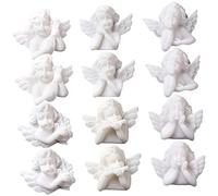 Lurrose 30 Piezas Accesorios de Resina Miniatura de Ángeles para Decoración Diy Charm de Ángel Plano para Scrapbook y Fundas de Móvil para Manualidades y Proyectos