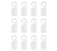 Lurrose 36 Ganchos Transparentes de Repuesto para Varilla de Persiana Vertical Accesorios para Puntas de Varita Ciega Gancho de Plástico para Control de Persianas en Hogar y Oficina