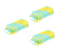 Lurrose 3Pcs Cepillo De Masaje De Baño Depurador Corporal De Silicona Niños Bodywash Depurador De Bañera Cepillo De Silicona Cepillo De Baño Cepillo De Cuero Cabelludo Cepillo De Baño