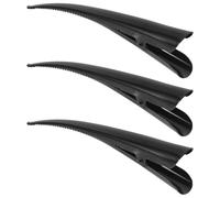 Lurrose 3pcs pinzas de pelo de de pato de metal alfileres de pelo de cocodrilo pinzas para el cabello