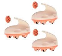 Lurrose 3Pcs Rodillo Masajeador De Bolas Masajeador De Hombros Y Espalda Rodillo De Espalda Rodillo De Cuello Pro Herramientas Masajeador De Cuello Portátil Herramientas De Mano Rodillo