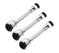 Lurrose 3piezas Boquilla Aireadora Grifo Cocina Giratoria Con Manguera Extensible Para Fregadero Limpieza Para Cocina