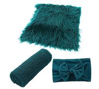 Lurrose 3piezas Mantas De Peluda Lazo Cómodas Mantas para Envolver Bebés Accesorios De Fotografía para Bebés para Fotografía Infantil