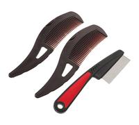 Lurrose 3piezas Peines para Mascotas de Peine Multifuncional para Perros y Gatos Herramienta de Limpieza Hogar y Cuidado de Mascotas