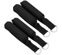 Lurrose 4 Asas de Agarre con Mosquetones Portátiles y Seguras Material Plástico y Espuma para Ejercicios de Fuerza para Entrenamiento con Gomas de Resistencia