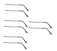 Lurrose 4 Pares Gafas Piernas Gafas Bisagra De Metal Kit De Reparación Reemplazo De Gafas De Sol Brazo Piernas Anteojos Brazo Reemplazo Metal Plástico Café Hombre Pulsera