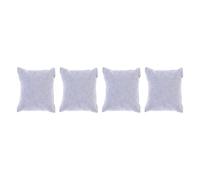 Lurrose 4 Piezas Almohadas para Reloj de Pulsera de Pelusa Gris de 8X9 CM Cojines Multiusos para Exhibición de Pulseras Joyas y Cajas de Reloj