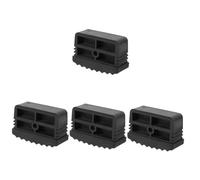 Lurrose 4 Piezas Antideslizante para Pies de Escaleras Tacos de Goma para Protección de Compatible con Escaleras de Tipos Instalación y Uso y Oficinas