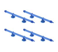 Lurrose 4 Piezas Barras de Piedra de Aire para Acuario con Base de Ventosa Difusor de Oxígeno Silencioso y Estable para Tanque de Peces Burbujeo Mantenimiento