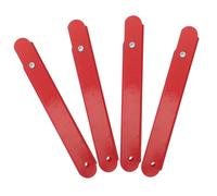 Lurrose 4 piezas de bisagras para escalera plegable - Espacio entre orificios de 12 pulgadas - Accesorios de barra de unión para escalera tipo espiga para reparaciones domésticas