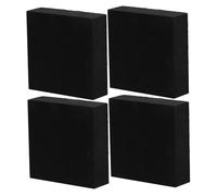 Lurrose 4 Piezas Estera de Goma Fina Almohadillas sin Deslizamiento Vibración Protector Choque alfombras de Goma para Exterior Estera de la Cinta de Correr para la Alfombra Caucho Negro
