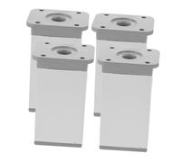 Lurrose 4 Piezas Patas de Apoyo para Muebles Acero Patas del sofá Madera Dura Pata de la Mesa Pies de Soporte de Muebles Patas de Apoyo de Repuesto aleación de Aluminio