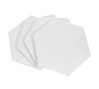 Lurrose 4 piezas Tablero de Fieltro Hexagonal Adhesivo para Recordatorios y Exhibición de Fotos para Oficina y Escuela