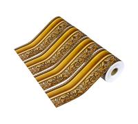 Lurrose 4 Rollos Bordes Dorados Diseño Vintage Elegante para Tablón de Anuncios Autoadhesivos de Papel Recubierto 10 para Versátil en Aulas y Oficinas