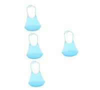 Lurrose 4 Uds Babero De Silicona Para Adultos Accesorios Para Bebés Comida Para Niños Pequeños Vestidos Para Niños Pequeños Ropa Infantil Para Personas Mayores Baberos Lavables Para
