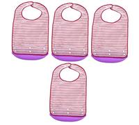 Lurrose 4 Uds Babero Para Ancianos Toallas De Tela De Rizo Toalla Disfraces De Adultos Babero Para Ancianos Delantal Con Hebilla Ajustable Babero Para Comer Adulto Babero Para Comer A La