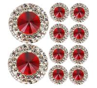Lurrose 40 Piezas Cristales Rojos Brillantes para Manualidades Diy Gemas de Decorativas para Joyería Pasadores y Arte de Uñas Resistentes la Decoloración y Fácil Aplicación