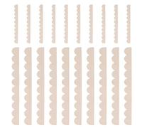Lurrose 40 piezas de moldura de madera festoneada, 15,87''/7,87'', tiras decorativas de madera sin acabado para manualidades del hogar, decoración de paredes, armarios, estantes,