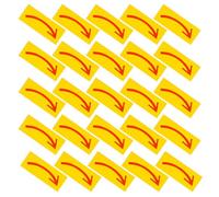 Lurrose 40 Piezas Pegatinas Autoadhesivas de Flecha Direccional Amarillas para Suelo y Pared, Resistentes al Agua Clima, Ideales para Uso en Interiores y Almacenes