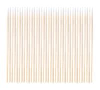 Lurrose 400pcs Cabeza puntiaguda Algodón de madera Bastoncillos Microblading Bastoncillo de algodón Maquillador Aplicador Joyas Palos limpios Brotes Consejos (7cm)