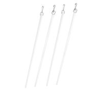 Lurrose 4piezas Barra de Atenuación para Cortinas de Varilla para Tirador de Cortinas Material Resistente para Dormitorio o Sala de Estar