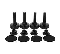 Lurrose 4piezas Patas De Sofá Ajustables Niveladores De Muebles Originales Patas Niveladoras para Mesas Sillas Uso Oficina Negro Material Resistente
