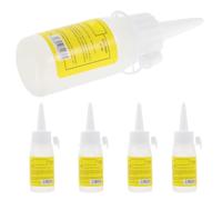 Lurrose 5 Botellas de Pegamento Líquido para Manualidades Punta de Aguja de Plástico, Fáciles de Almacenar y Ligeras, Ideales para Suministros de Arte y Trabajos de Reparación