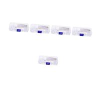 Lurrose 5 Juegos De Herramientas De Reparación De Anteojos Almohadilla Para La Nariz Kit De Reparación De Anteojos Destornillador Para Anteojos Vasos De Chupito De Vidrio Piezas De