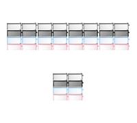 Lurrose 5 Juegos Estuche De Malla Transparente Bolsa Organizadora De Maquillaje Estuche De Margaritas Ocultador Accesorios Estuche De Lápices para Moneda Lapices Nylon 8 Uds * 5