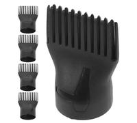 Lurrose 5 Piezas Boquilla de Peine para Secador de Pelo, Peine para Rizar el Cabello, Pa Negro, Resistente al Calor, Seca y Peina Vez, para Cabello Fino, Uso Diario y Viaje