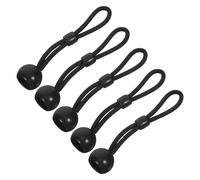 Lurrose 5 Piezas Cortina de bola de primavera ataduras de bungee reemplace la persiana mantenga presionada Reemplazo de unidas de sombra tensor de cable para persianas corbatas nylon Negro