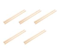 Lurrose 5 Piezas de Varillas de Madera Khaki para Colgar Carteles y Pergaminos, Colgador Versátil para Obras de Arte en Oficina y Trabajos de Postproducción