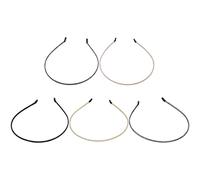 Lurrose 5 Piezas Diadema Diseño Simple y Vintage de Tela Fina para Mujer, Cómoda y Resistente Adecuado para Conciertos y Fiestas