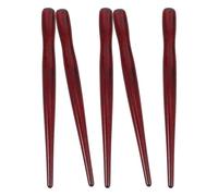 Lurrose 5 Piezas Portaplumas para Caligrafía y Pintura de Madera Marrón Agarre Cómodo para Dibujo Artístico y Estabilidad Control