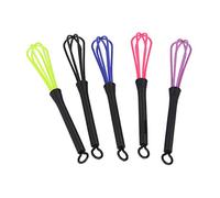 Lurrose 5 unids plástico agitador del tinte para el cabello colorante para el cabello batidor de crema batidor agitador herramientas para salón de peluquería peluquería