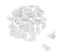 Lurrose 50 Grullas de Origami Prefabricadas de Papel Blanco, Decoraciones Portátiles y Ligeras para Fiestas de Cumpleaños y Showers