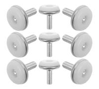 Lurrose 50 Piezas Patas Ajustables para Muebles de Metal Base, Niveladores de Muebles M8x20 Mm, Protectores Antideslizantes para Hogar, Oficina y Restaurante Reutilizable