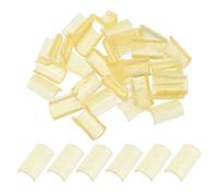Lurrose 50 Unidades Adhesivo para Extensiones de Cabello y Pelucas Resistencia a Temperatura y Fuerte Poder de Unión, en Gránulos Amarillos para Uso Profesional y DIY