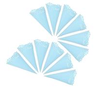Lurrose 50 Unidades Conos de Confeti para Bodas de Papel con Diseño Hueco Elegante y Patrón Floral Intrincado, Ligeros y Versátiles para Decoración y Lanzado de Pétalos