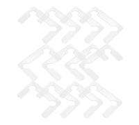 Lurrose 50piezas Juntas de Goma Transparentes para Bisagras de Puerta de Ducha Kit de Sellado para Mamparas de Baño con Estabilidad Antideslizante