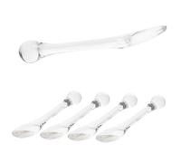 Lurrose 5Pcs Crema Para Los Ojos Herramienta De Masaje Suministros De Masaje Varita De Masaje Facial Palillo Del Masajeador De Ojos Espátula Mini Espátula Raspador De Metal Masajeador De