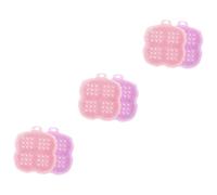 Lurrose 6 Cepillos De Silicona Para Fregar Esponja De Lufa Accesorio De Ducha Depurador De Cuero Cabelludo Cepillos De Limpieza Para Uso Doméstico Esponjas De Baño Depurador Facial