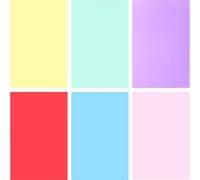 Lurrose 6 Filtros de Gel para Iluminación LED de PVC, Láminas de Corrección de Color Baja Pérdida y Mezcla de Colores para Fotografía y Video