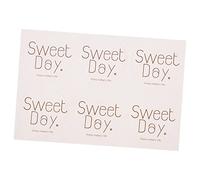 Lurrose 6 Hojas De Etiqueta Engomada De La Torta Pegatinas Adhesivas Regalos Infantiles Pegatinas Circulares Pegatinas De Natividad Pegatinas De Cinta Washi Marcadores De Bebidas Tazas De